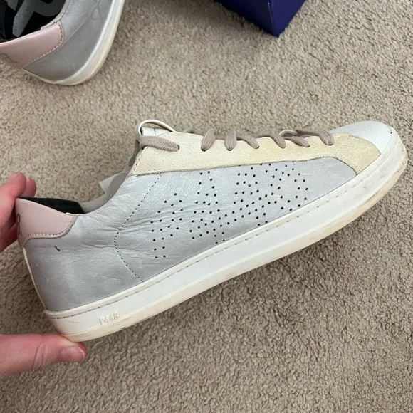 P448 John Sneaker size 7 (37) Pink, Silver & White - read description for more - Picture 7 of 8